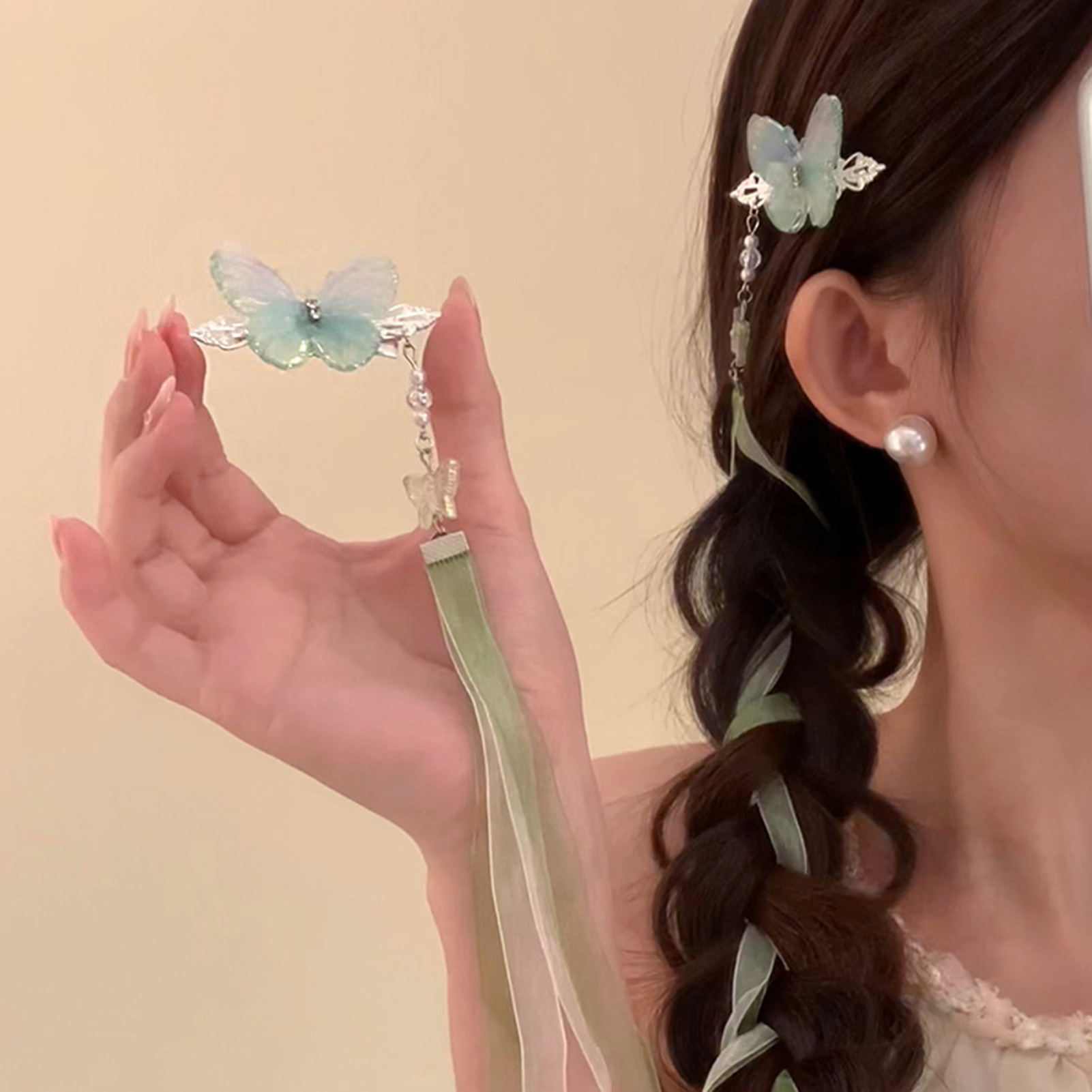 Hanbok Hair Pin - 2 adet Neo Çin Tarzı Saç