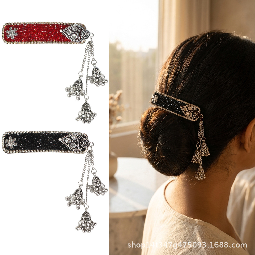 Hanbok Hair Pin - Etnik Tarz Püsküllü Çan Saç Tokaları