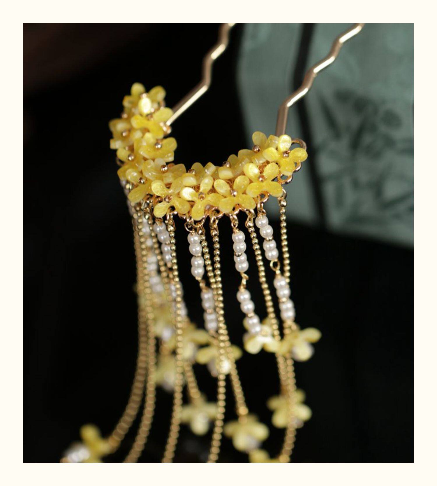 Antik Tarz Osmanthus Püsküllü  - Hanbok Hair Pin incelemesi ve fiyatı