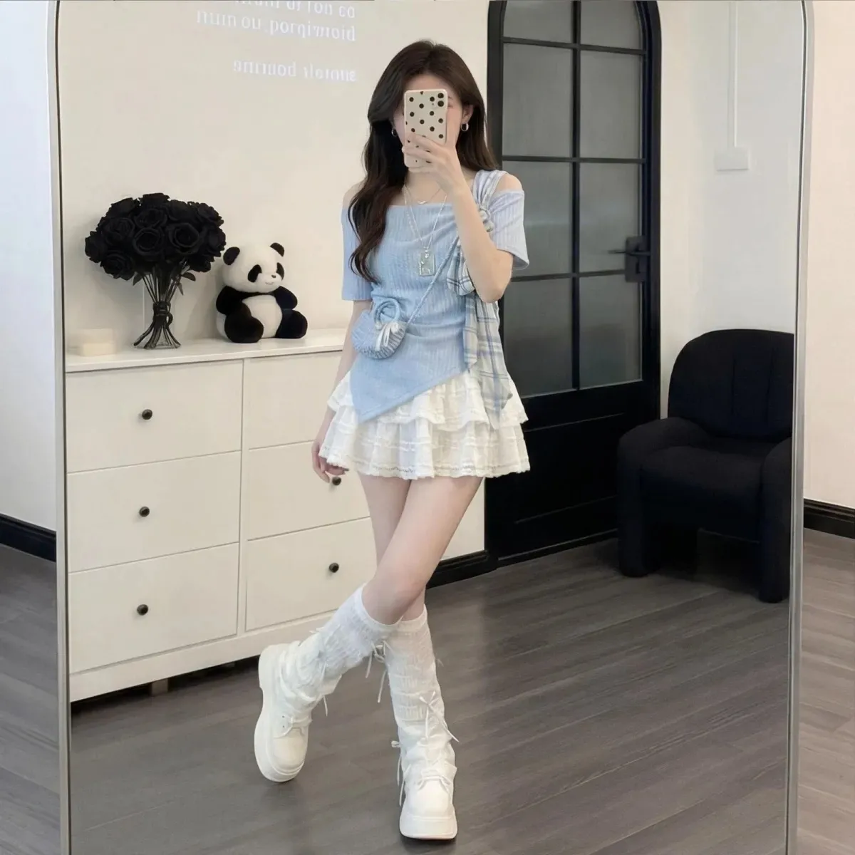 Kadın Kore Yazlık Tatlı Mavi T - Korean Lifestyle incelemesi ve fiyatı