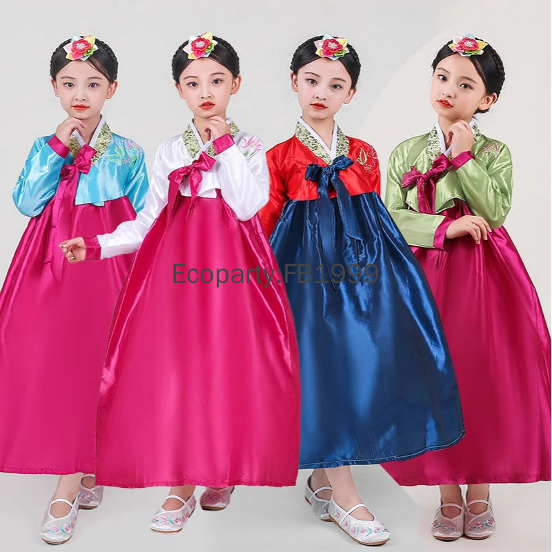 4 Renk Kızlar Hanbok Elbise Ko - Korean Lifestyle incelemesi ve fiyatı