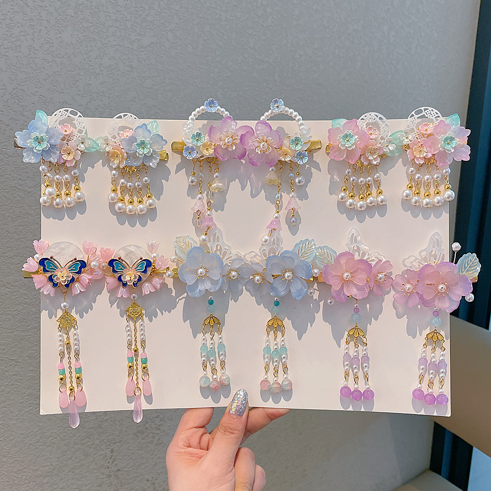 1 çift güzel Hanfu el yapımı ç - Hanbok Hair Pin incelemesi ve fiyatı