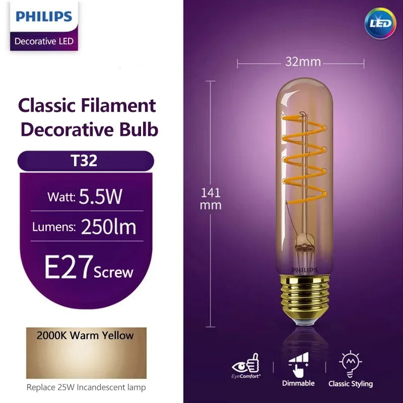 Philips LED T32 Klasik Filamen - Philips Bulb Led Classic incelemesi ve fiyatı