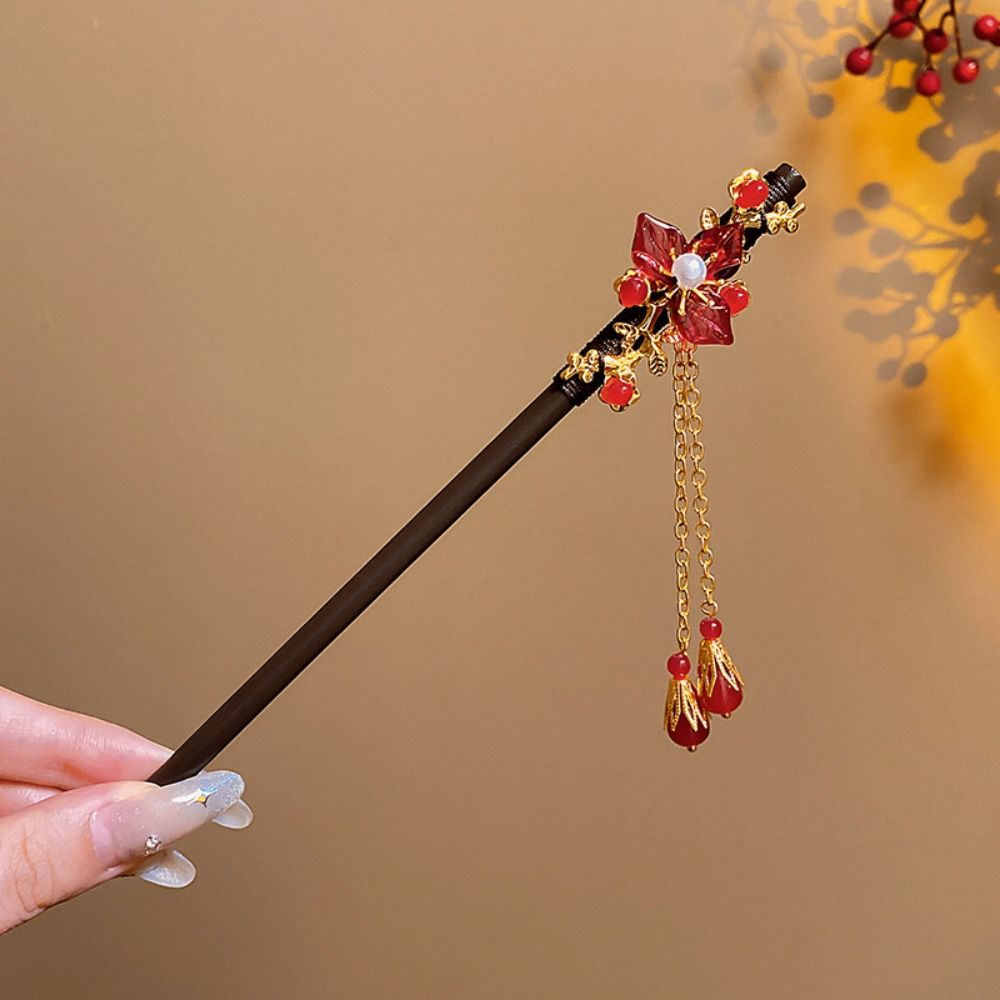 Klasik Çiçek Ahşap Saç Tokası  - Hanbok Hair Pin incelemesi ve fiyatı