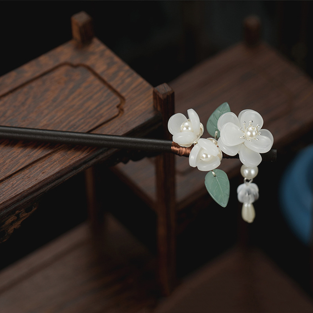 Retro çiçek saç tokası inci sa - Hanbok Hair Pin incelemesi ve fiyatı